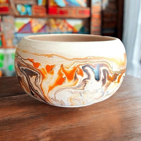 Nemadji Pottery Other - Namadji Pottery bowl,excellent condition,the small mark on the rim is not a chip